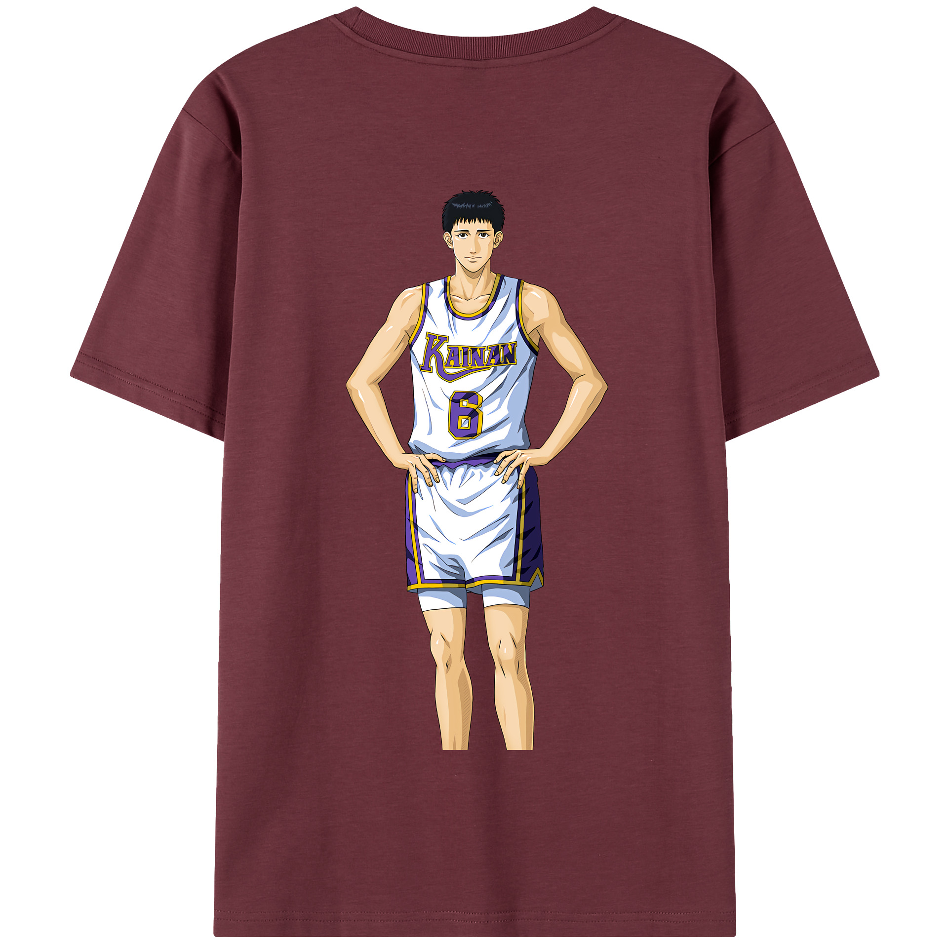 SLAM DUNK／スラムダンク 綿100％半袖Tシャツ（背面プリント）